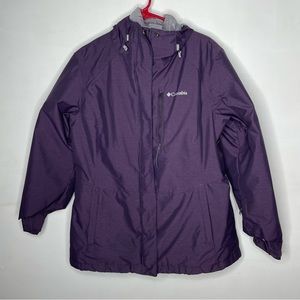 Columbia Purple 3 in 1 winter coat size large